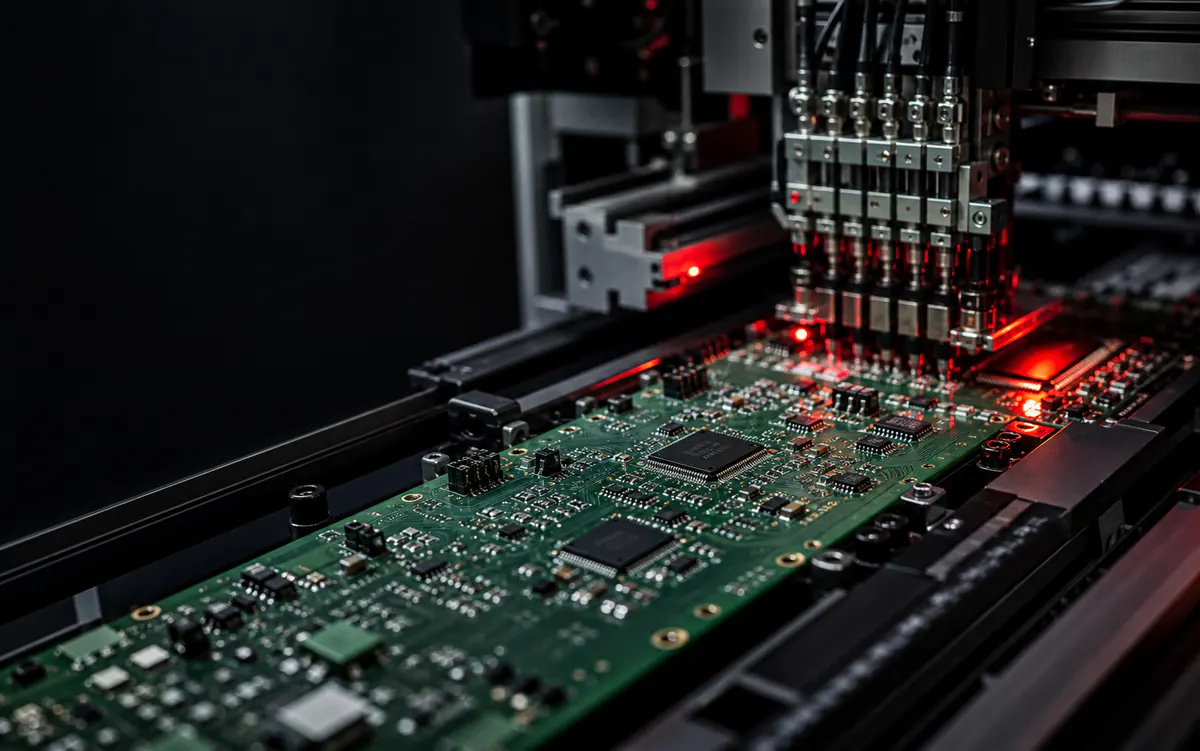 Surface-mount placement equipment assembling components on a printed circuit board